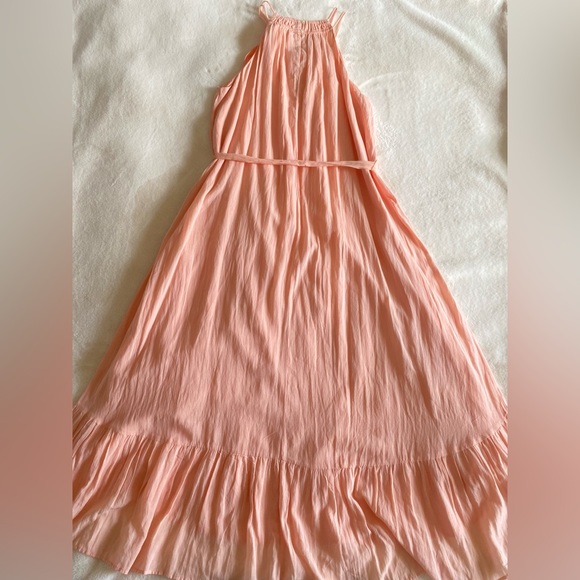 LOFT fully lined maxi dress | peach | coral | large | NWT - Picture 2 of 6